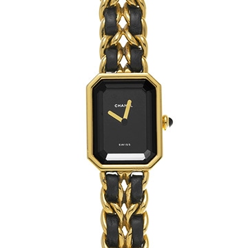 シャネル プルミエール S H0001 ブラック レディース 時計 【中古】【wristwatch】