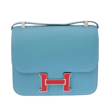 エルメス コンスタンス3 24 ブルーノール ヴォーエプソン レディース バッグ 【中古】【bag】