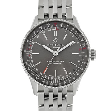 ブライトリング ナビタイマー オートマチック 36 A17327 グレー メンズ 時計 【中古】【wristwatch】