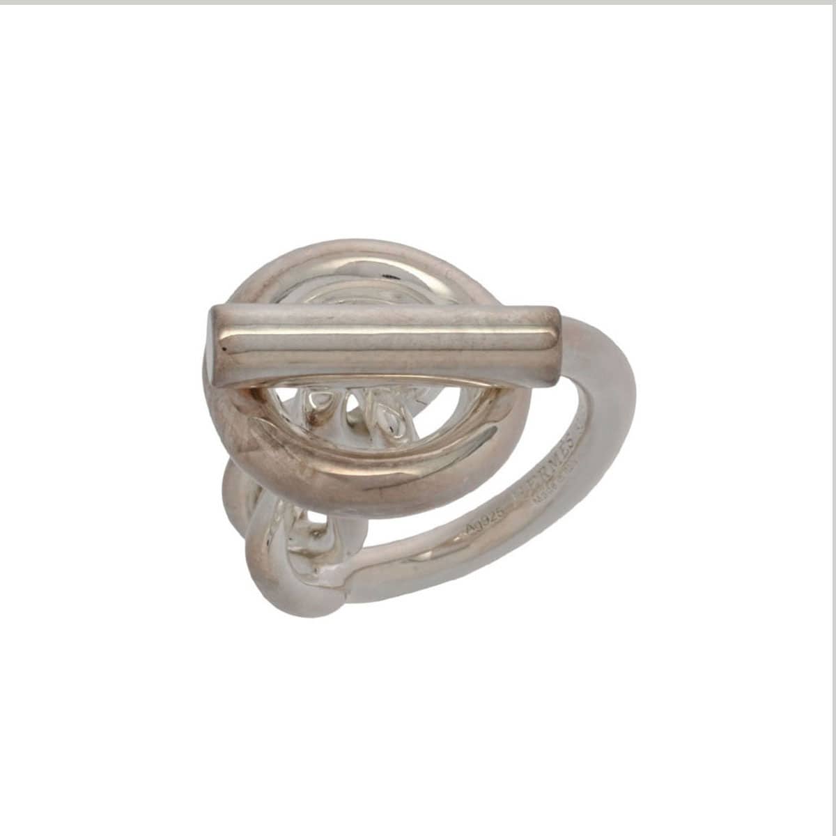 エルメス クロワゼット リング GM #53 シルバー シルバー925 レディース ジュエリー 【中古】【jewelry】