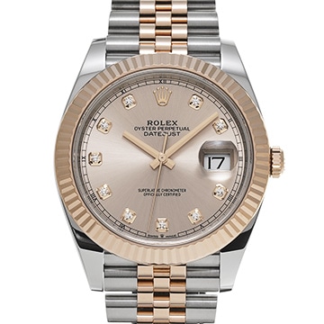 ロレックス デイトジャスト 41 126331G サンダスト/ダイヤモンド メンズ 時計 【中古】【wristwatch】