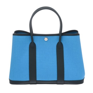 エルメス ガーデンパーティ TPM ブルーフリーダ/ブルーインディゴ トワルアッシュ/ネゴンダ レディース バッグ 【新品】【bag】