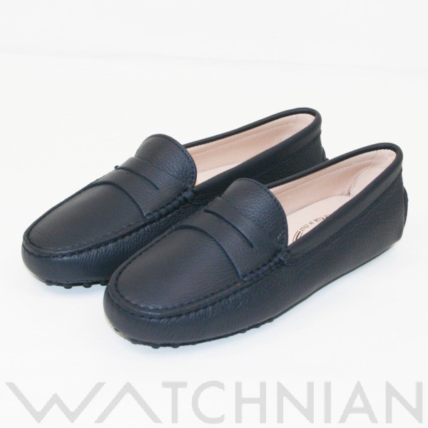 TOD'S ローファー カーフ ネイビー(紺) 表記サイズ:35(22.0cm) tods 靴